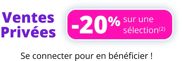 Ventes privées: -20% sur une sélection d'articles