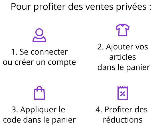 Pour profiter des Ventes privées