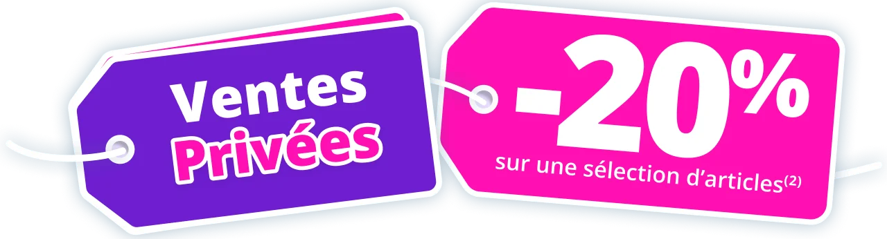 Ventes Privées: -20% sur une sélection d’articles