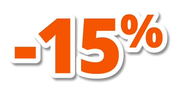 -15% pour tout le reste(2)